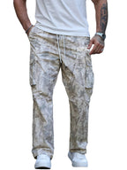 Men’s Straight-Leg Pants with Camouflage Pattern