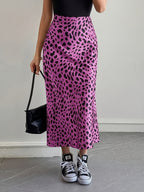 Women’s Midi Skirt with Spotted Pattern